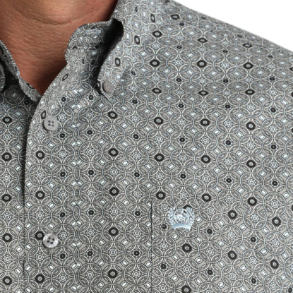 Cinch Men's Geo Print Button Down Shirt - FINAL SALE - Image 2