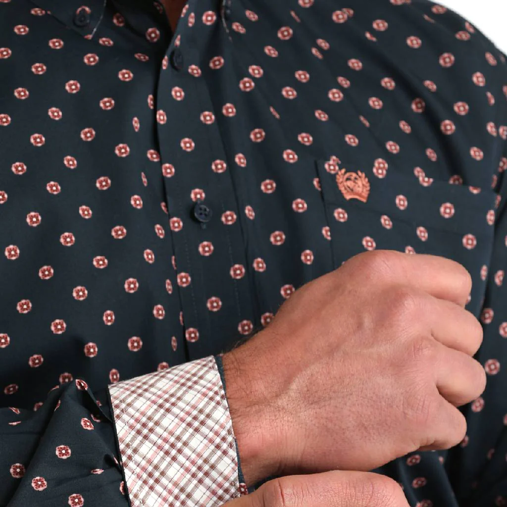 Cinch Men's Geo Print Button Down Shirt - Image 2