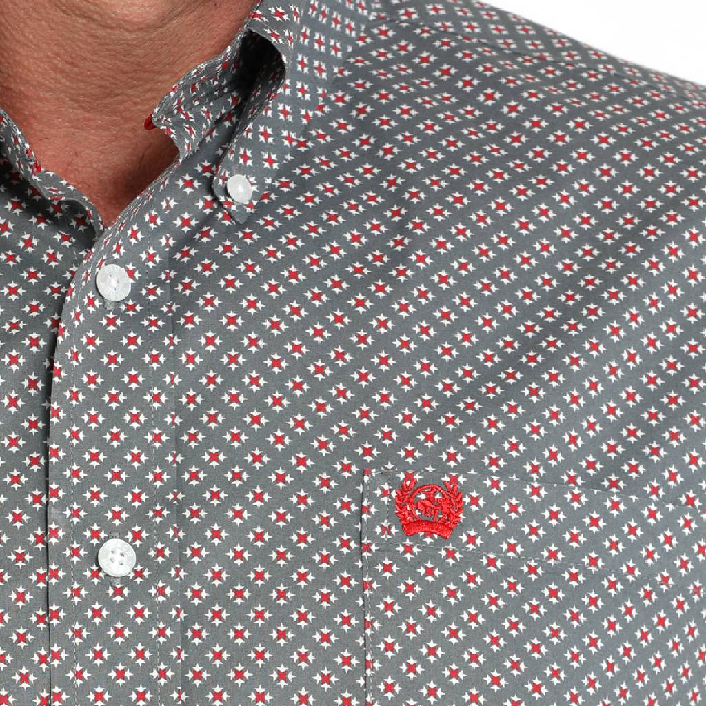 Cinch Men's Geo Print button Down Shirt - FINAL SALE - Image 2