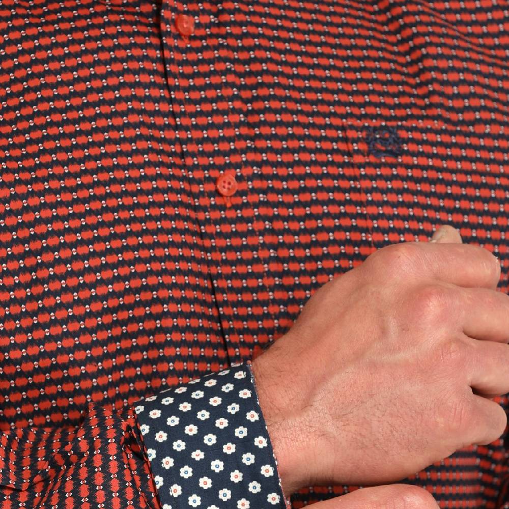 Cinch Men's Geo Print Button Down Shirt - FINAL SALE - Image 2