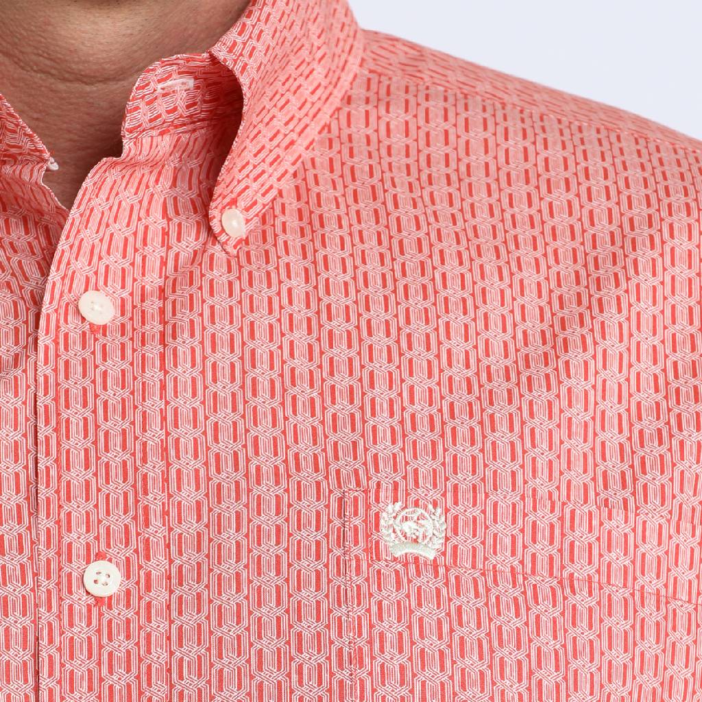Cinch Men's Geo Print Button Down Shirt - Image 2
