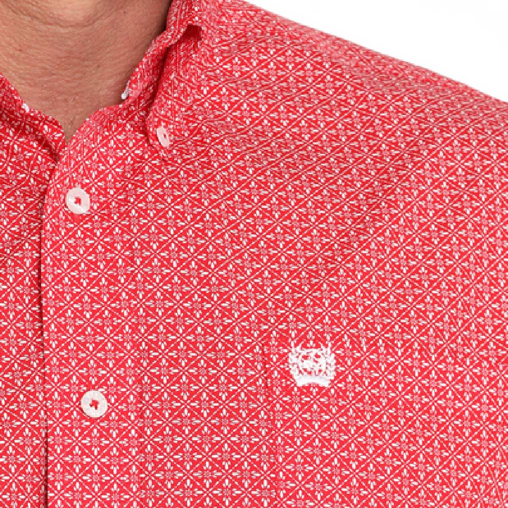 Cinch Men's Geo Print Button Down Shirt - FINAL SALE - Image 2