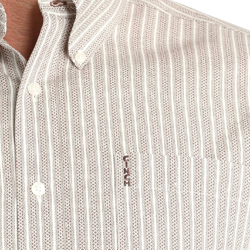 Cinch Men's Modern Fit Stipe Button Down Shirt - Image 2