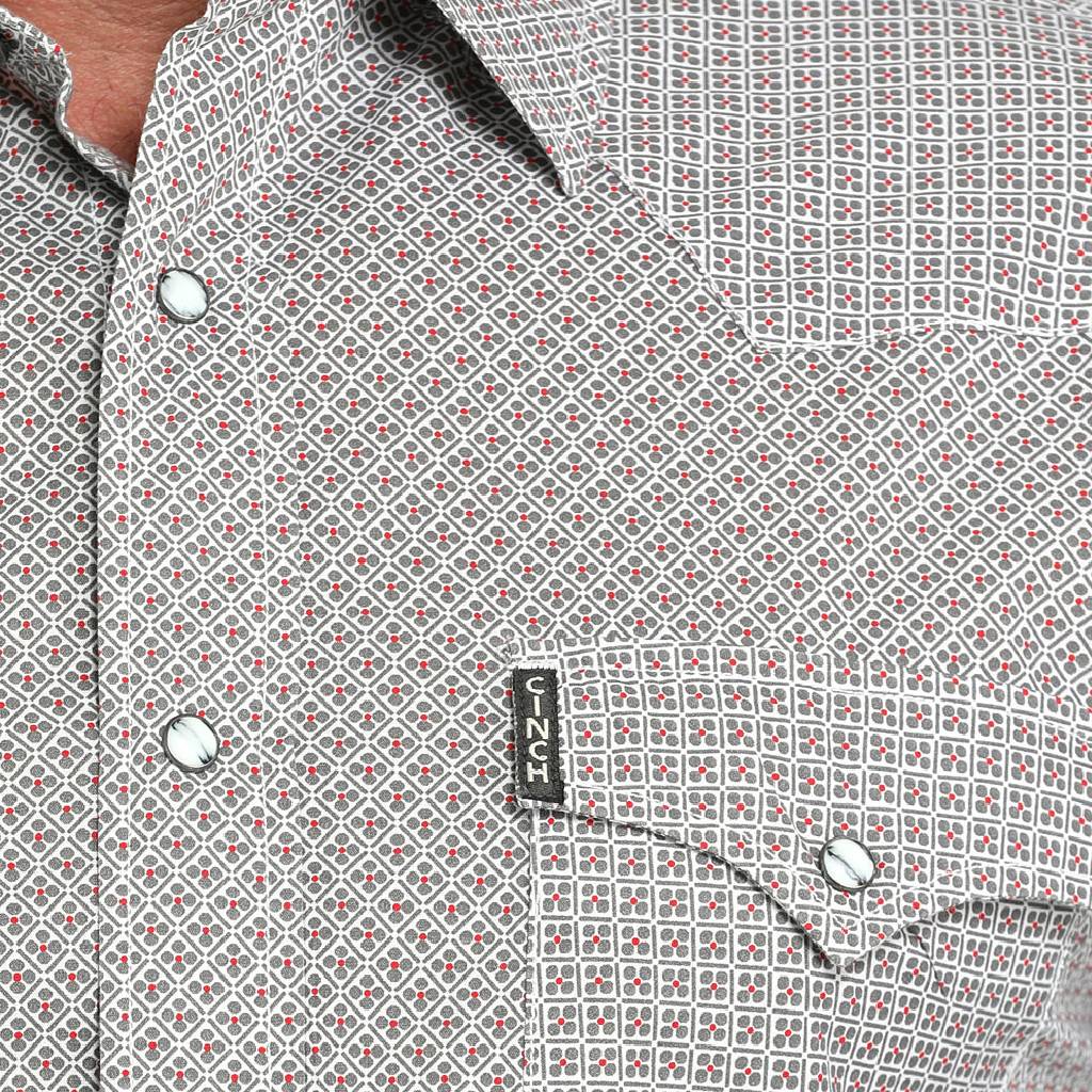 Cinch Men's Modern Fit Geo Print Pearl Snap Shirt - FINAL SALE - Image 2