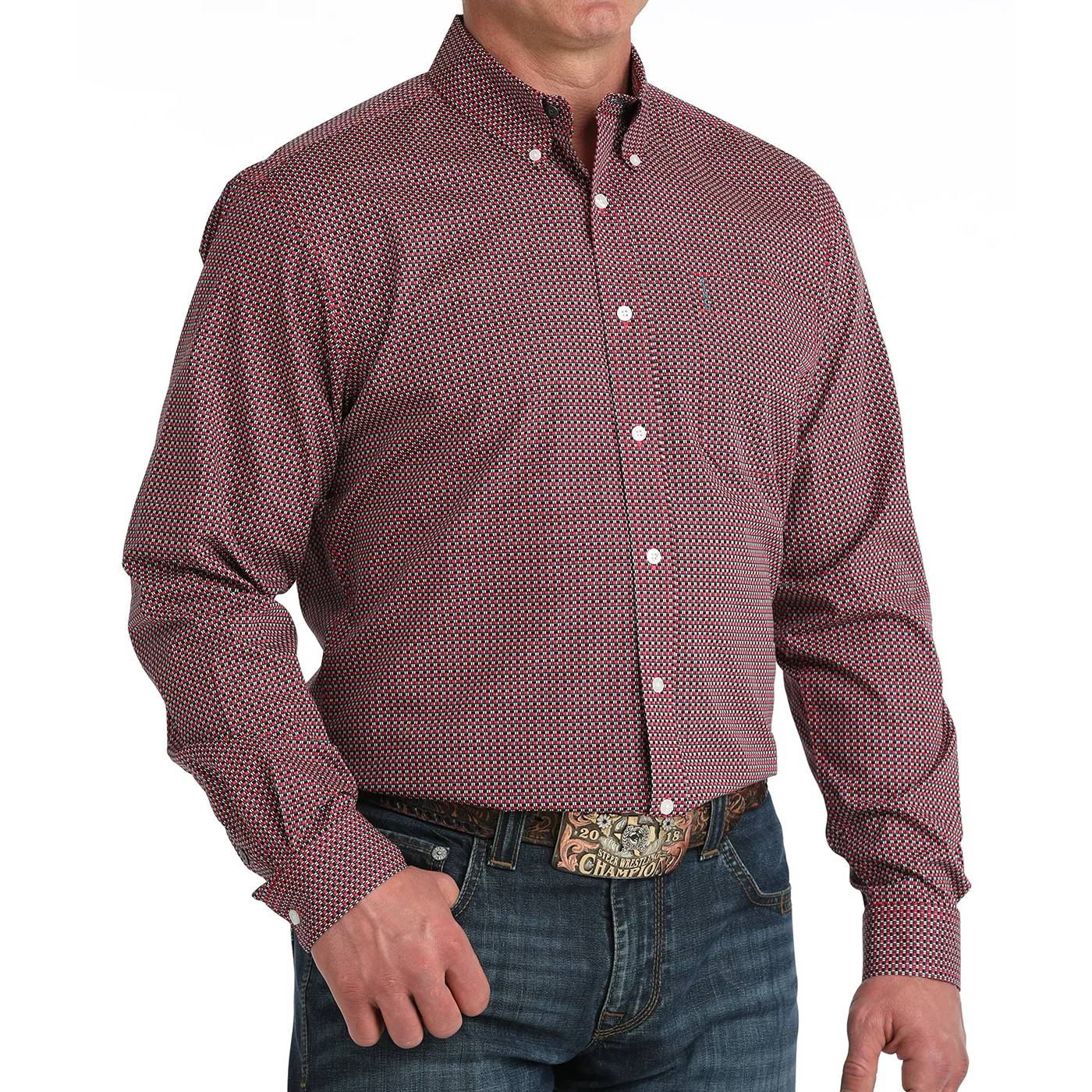 Cinch Men's Modern Geo Button Down Shirt
