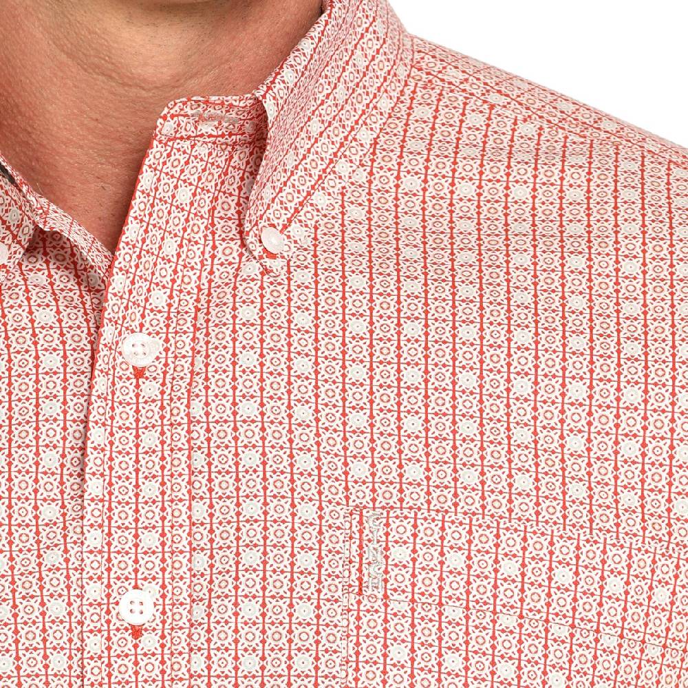 Cinch Men's Modern Geo Print Button Down Shirt - FINAL SALE - Image 2
