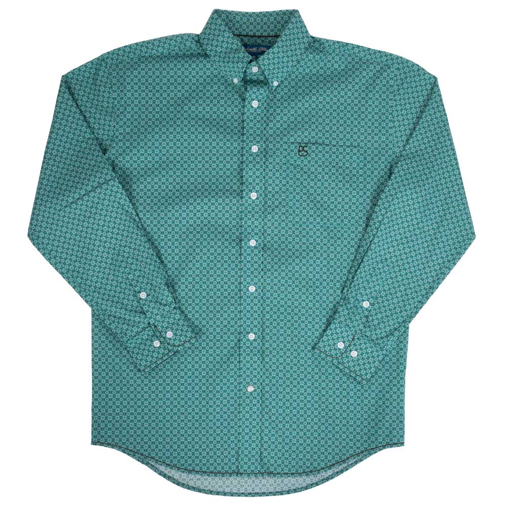 Panhandle Slim Men's Geo Print Button Down Shirt