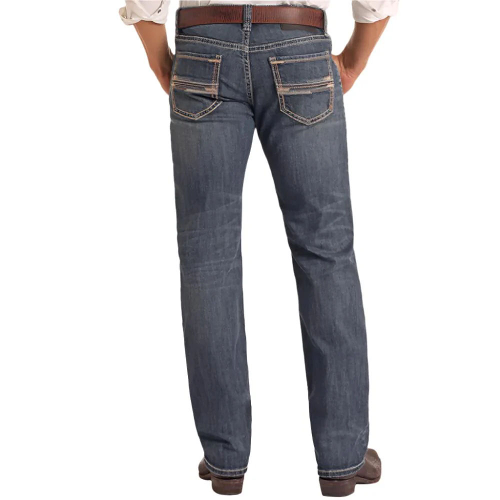 Rock & Roll Denim Men's Revolver Straight Boot Jeans - FINAL SALE