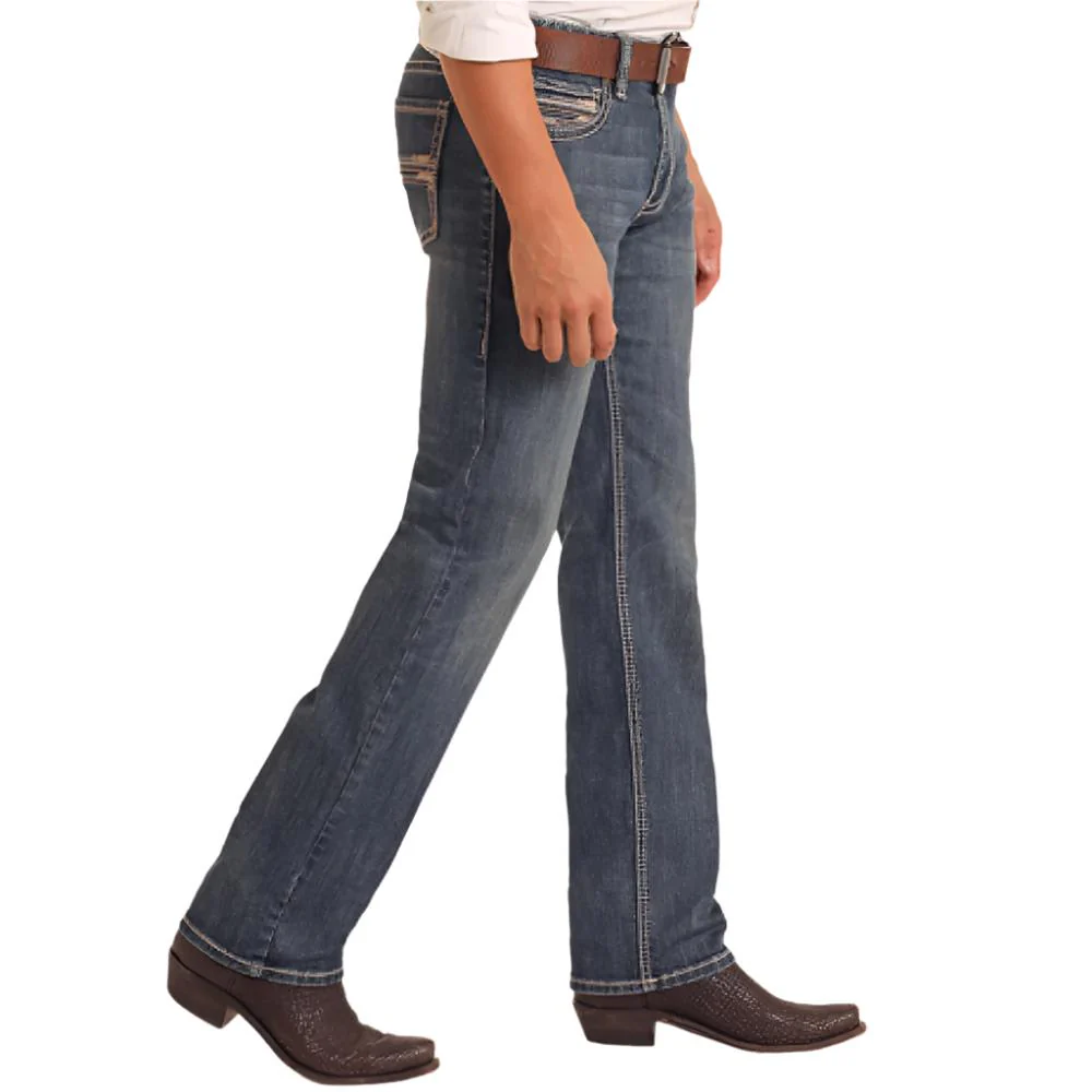 Rock & Roll Denim Men's Revolver Straight Boot Jeans - FINAL SALE - Image 2