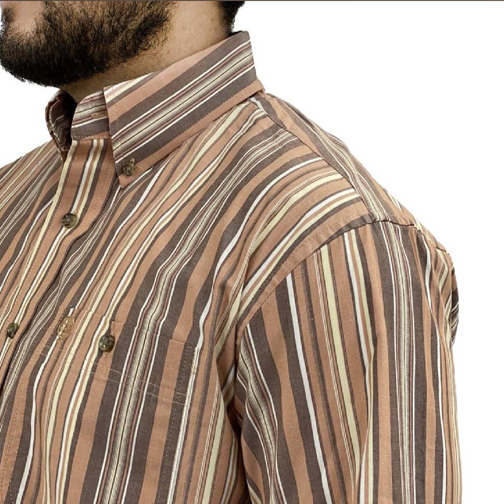 Wrangler Men's George Strait Striped Shirt - Image 2