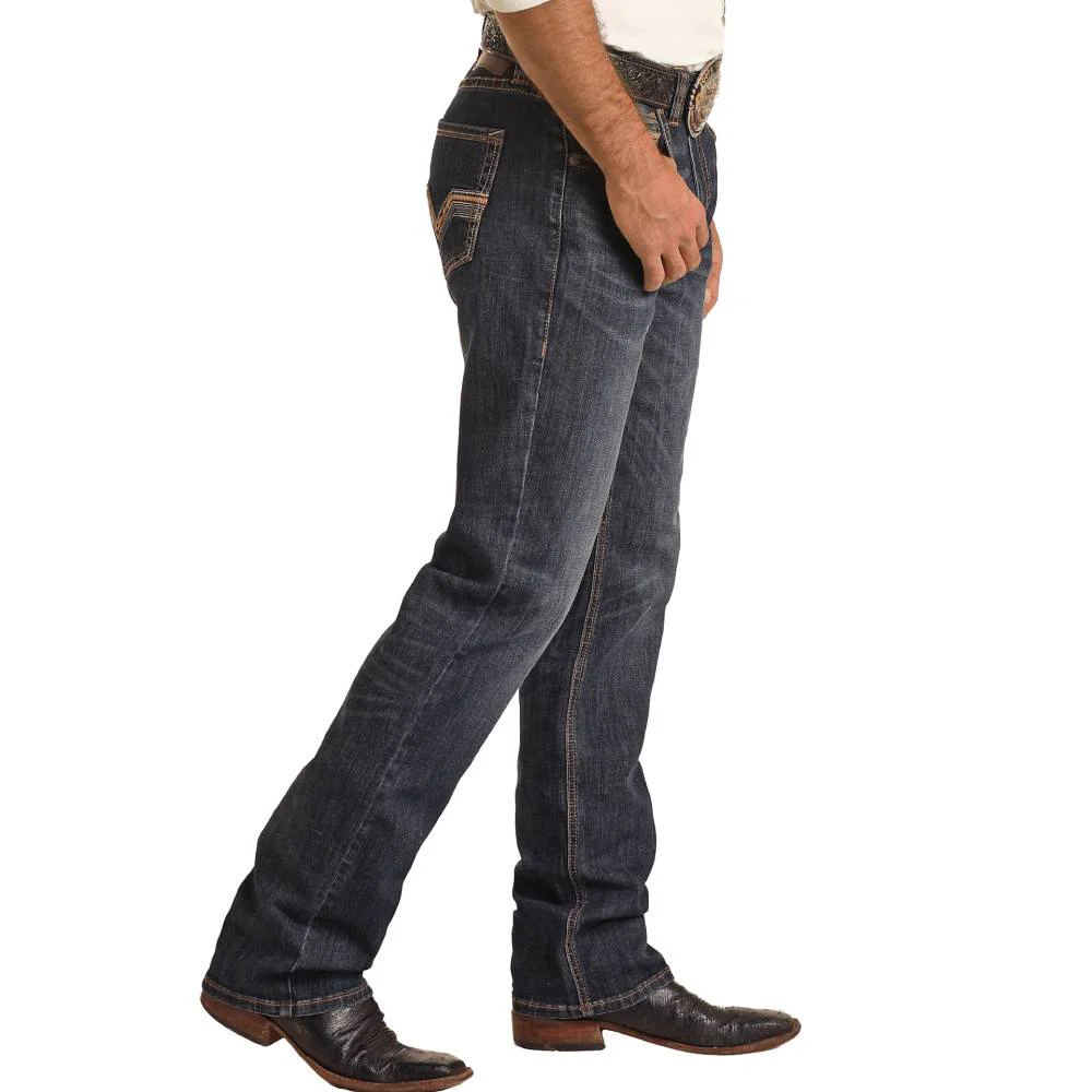 Rock & Roll Denim Men's Two Tone Stackable Bootcut Jeans - FINAL SALE - Image 2