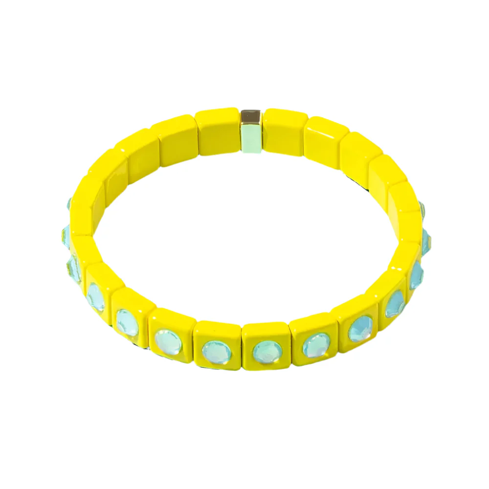 Maeve Stretch Bracelet - Yellow