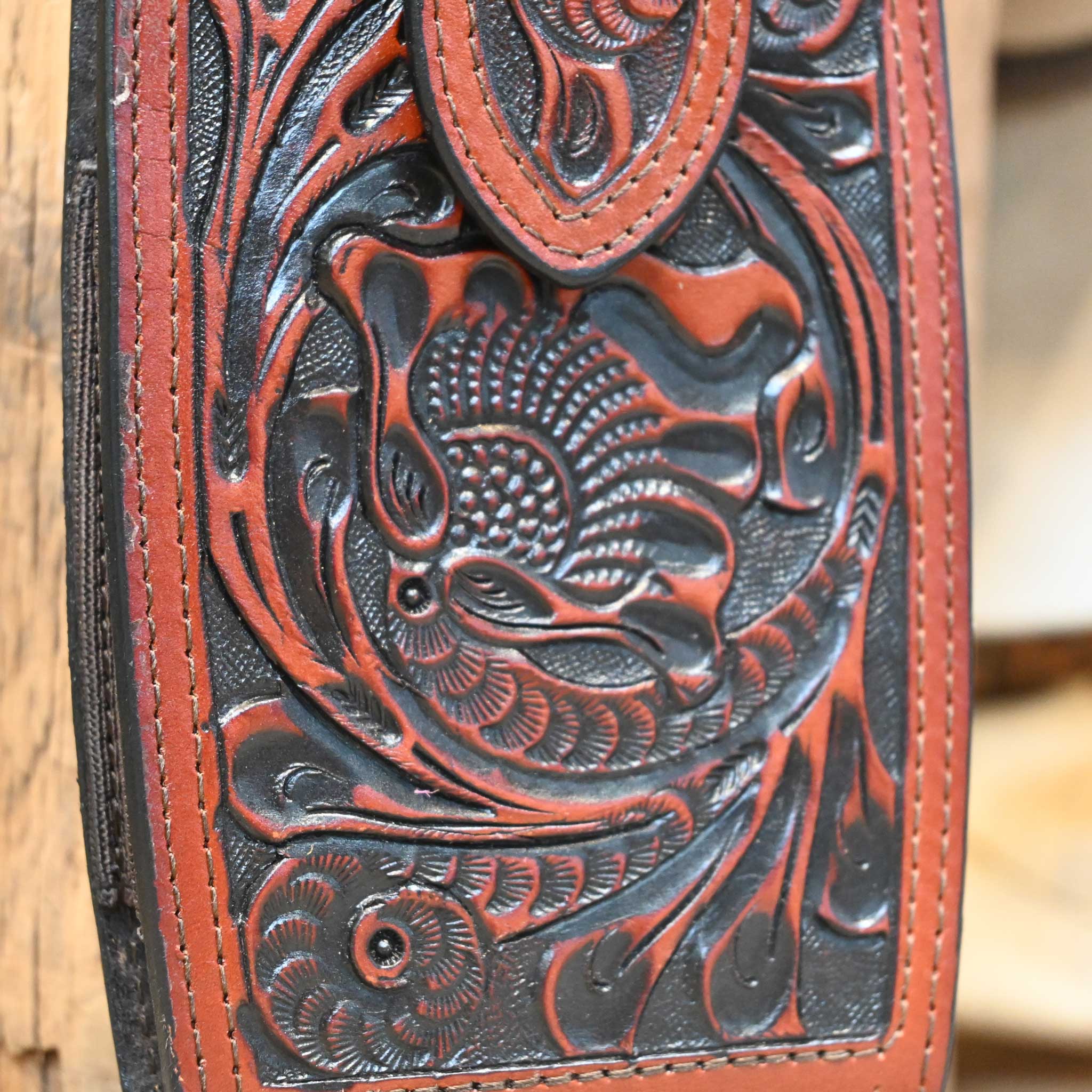 Mahogany Leather Phone Holder - Image 2