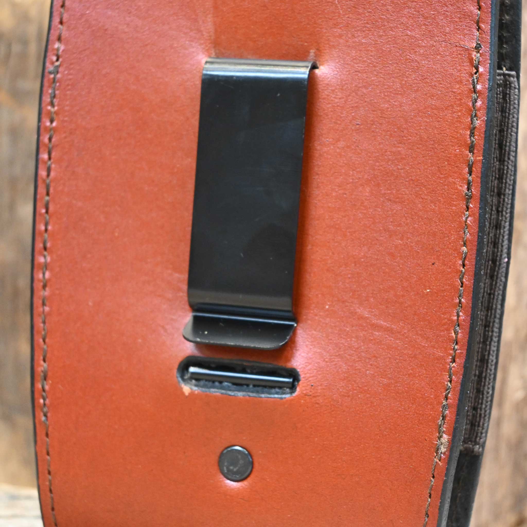 Mahogany Leather Phone Holder - Image 3
