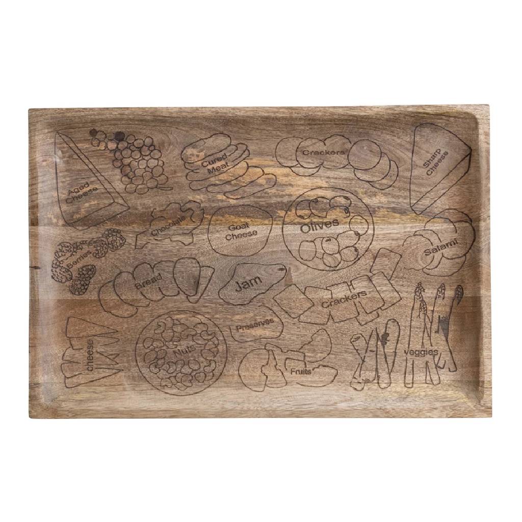 Mango Wood Cheese/Serving Board Natural