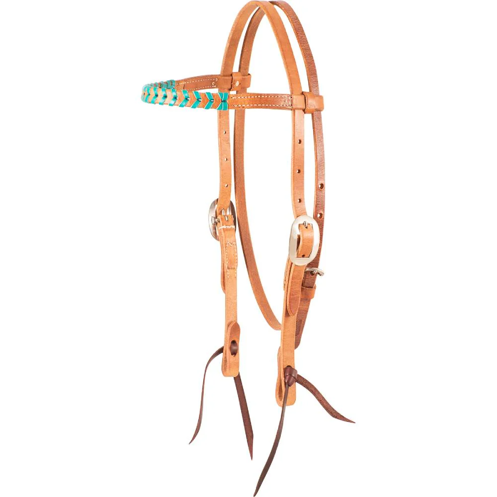 Martin Saddlery Colored Lace Browband Headstall - Image 2