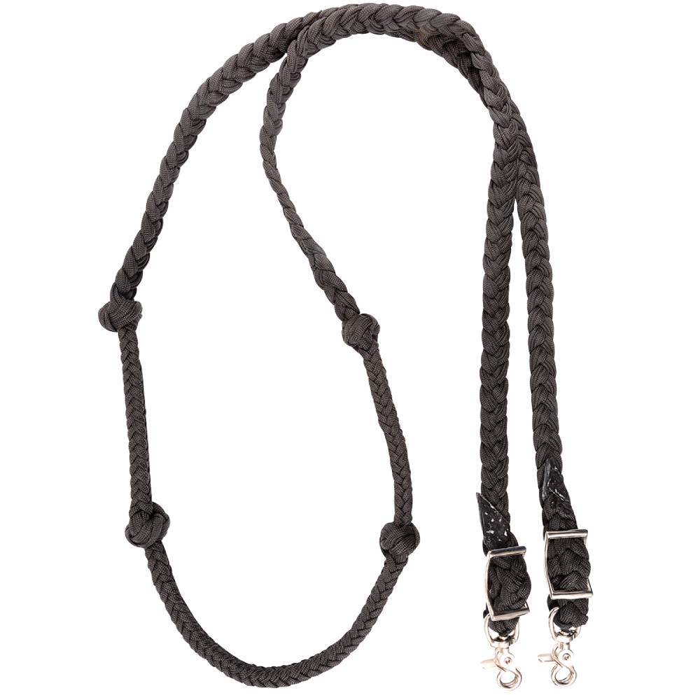 Martin Saddlery Braided Nylon Barrel Rein w/Knots