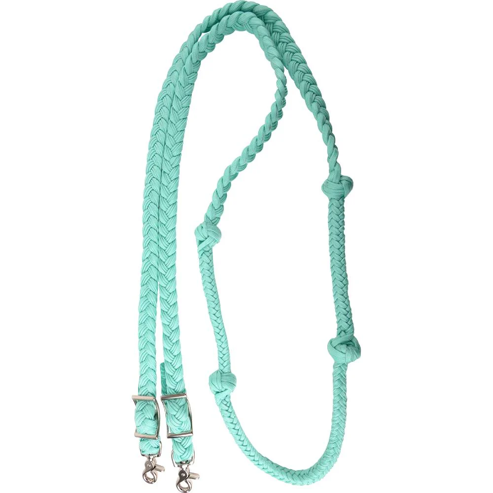 Martin Saddlery Braided Nylon Barrel Rein w/Knots - Image 2