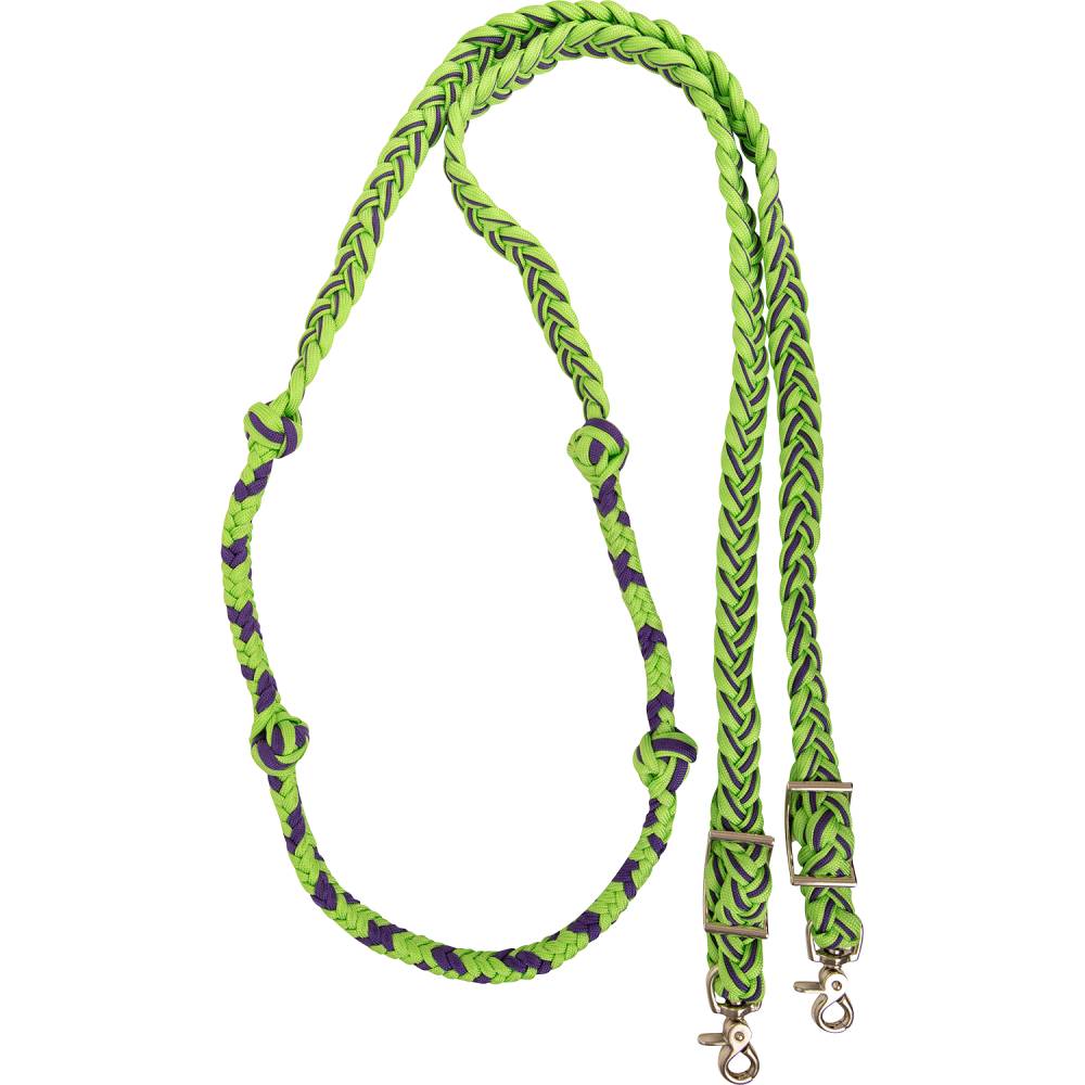 Martin Saddlery Braided Nylon Barrel Rein w/Knots - Image 3