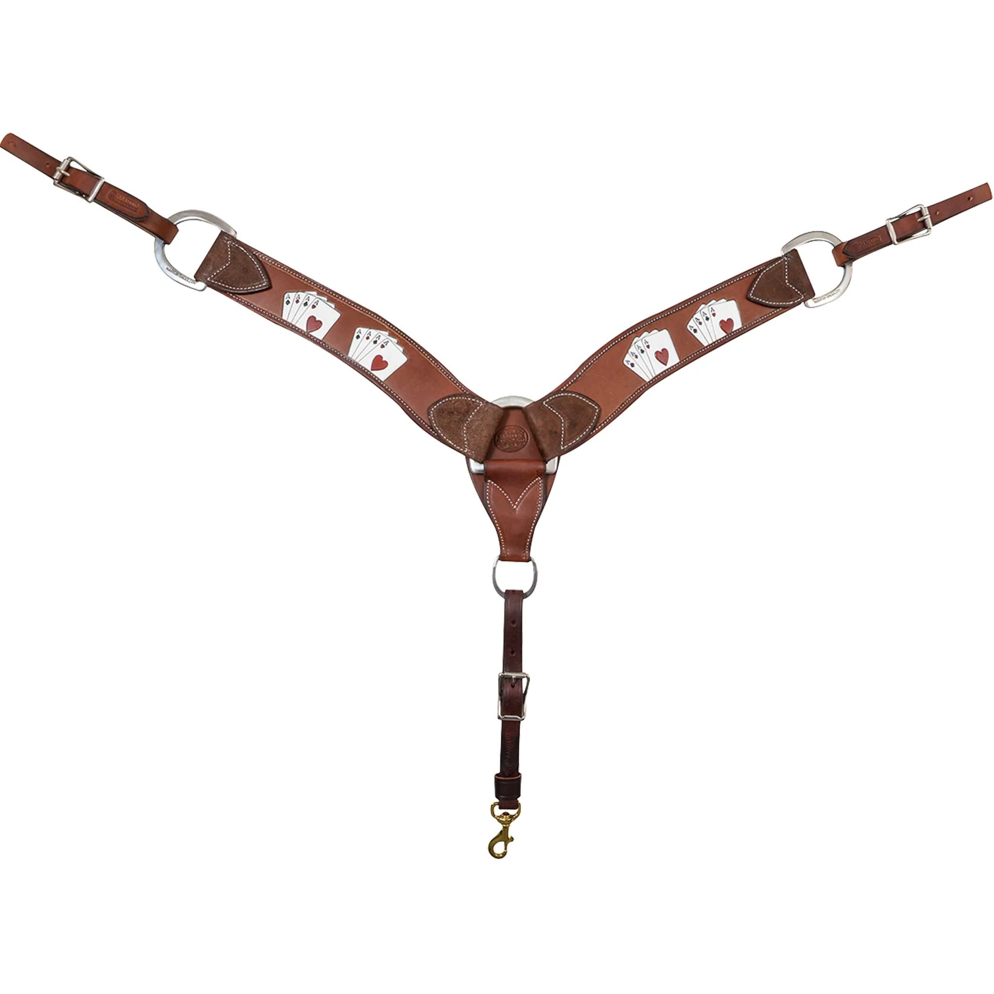 Martin Saddlery 2-3/4" Card Suit Breast Collar - Image 3