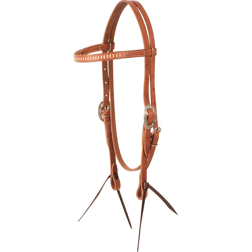 Martin Saddlery Rawhide Lacing Browband Headstall