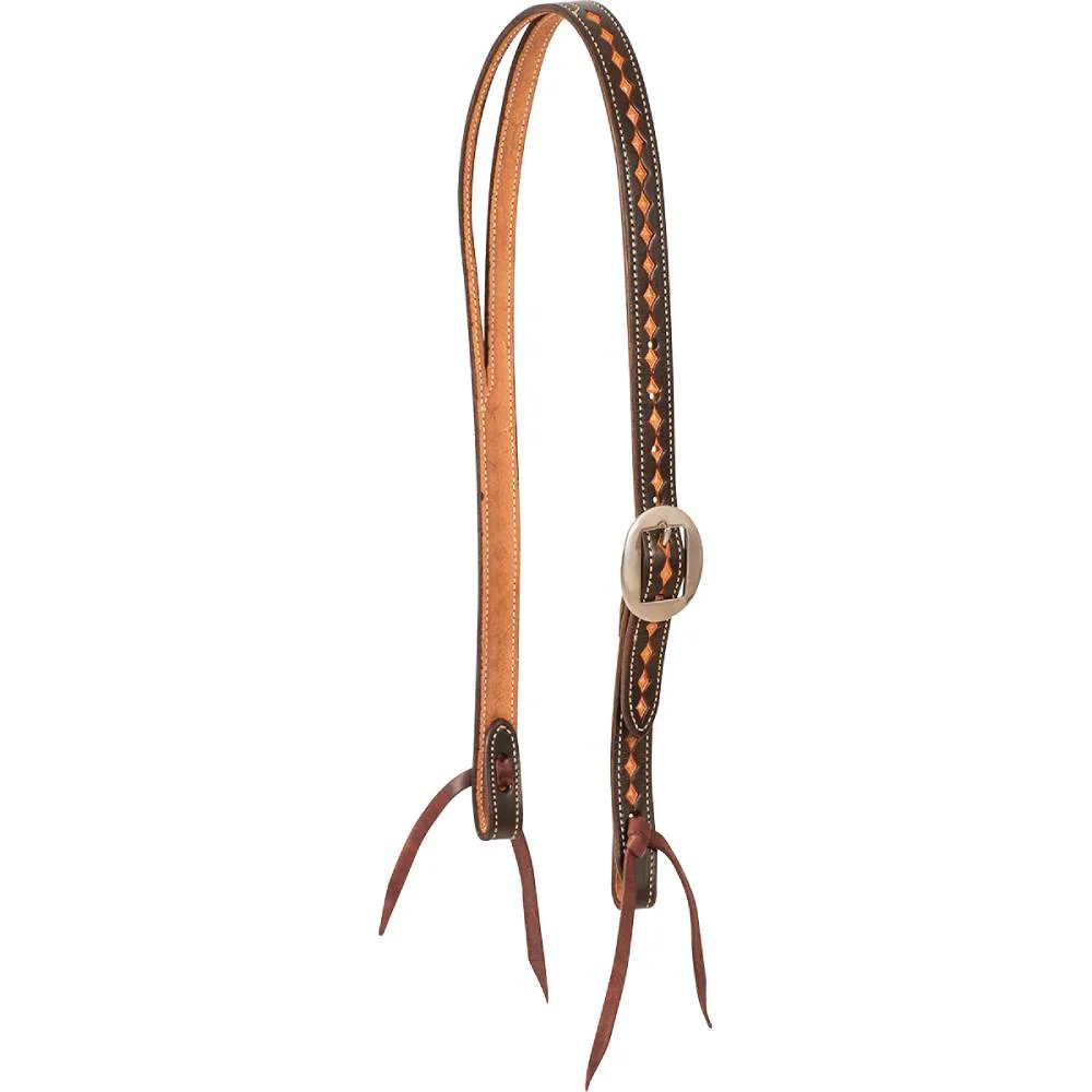 Martin Saddlery Dark Framed Diamond Stamp Ranahan Headstall
