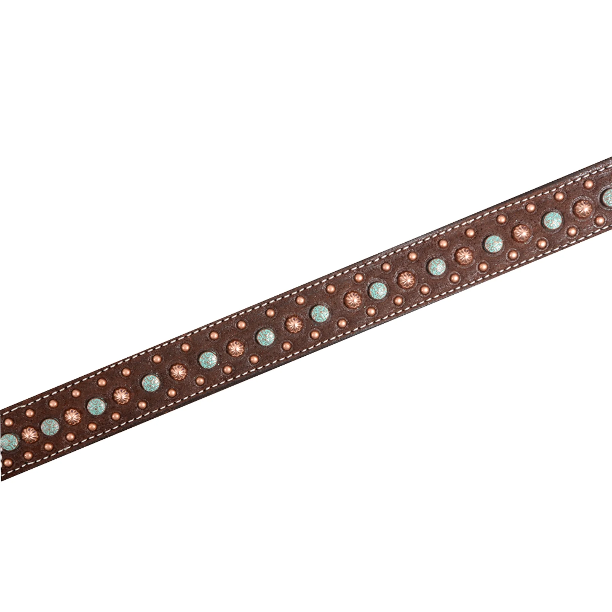 Martin Saddlery 1-1/2" Chocolate Breast Collar w/Floral Dots - Image 3