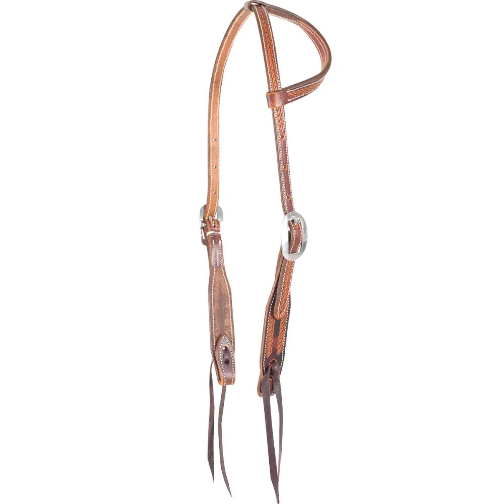 Martin Saddlery Rope Border One Ear Headstall