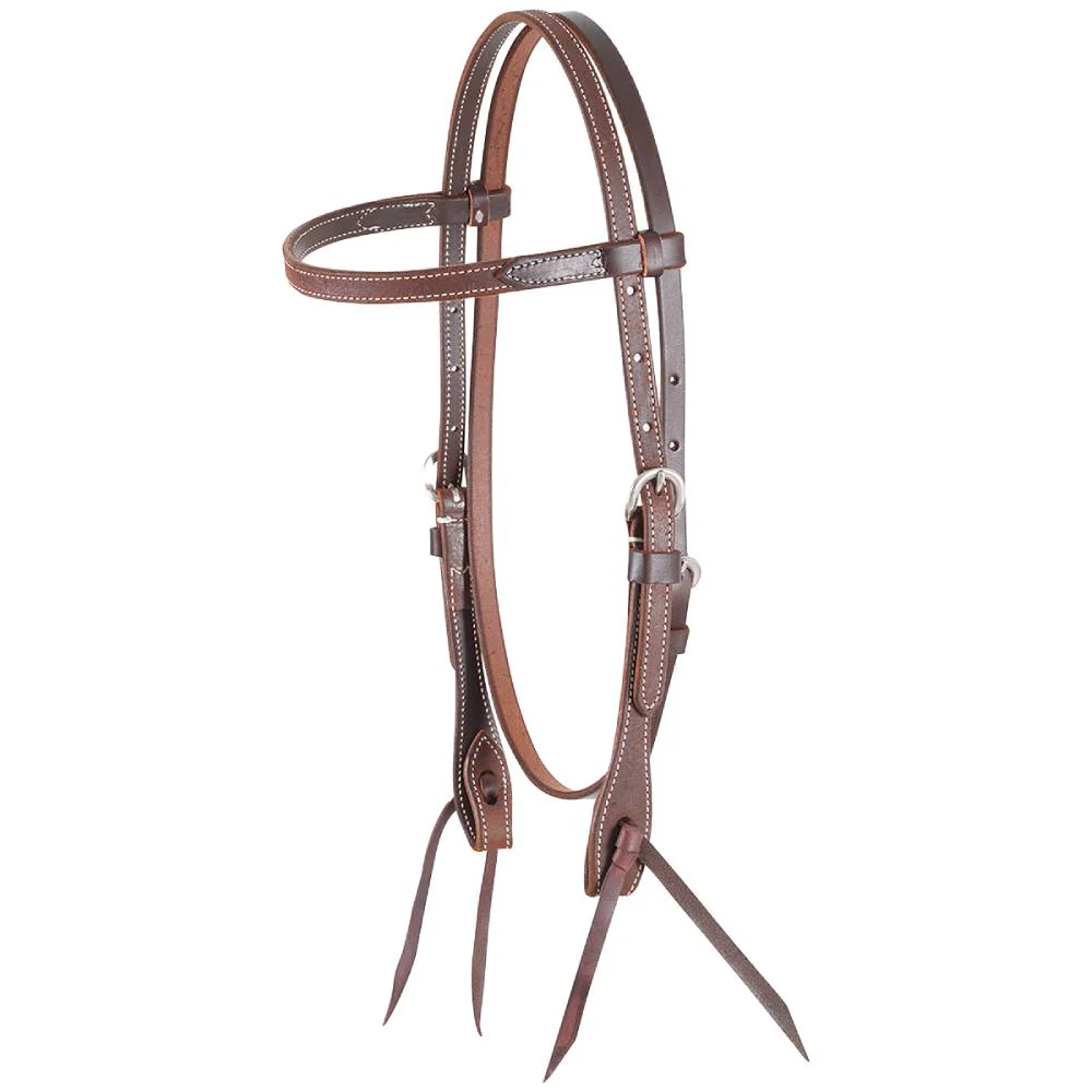 Martin Saddlery Roughout Browband Headstall - Image 2
