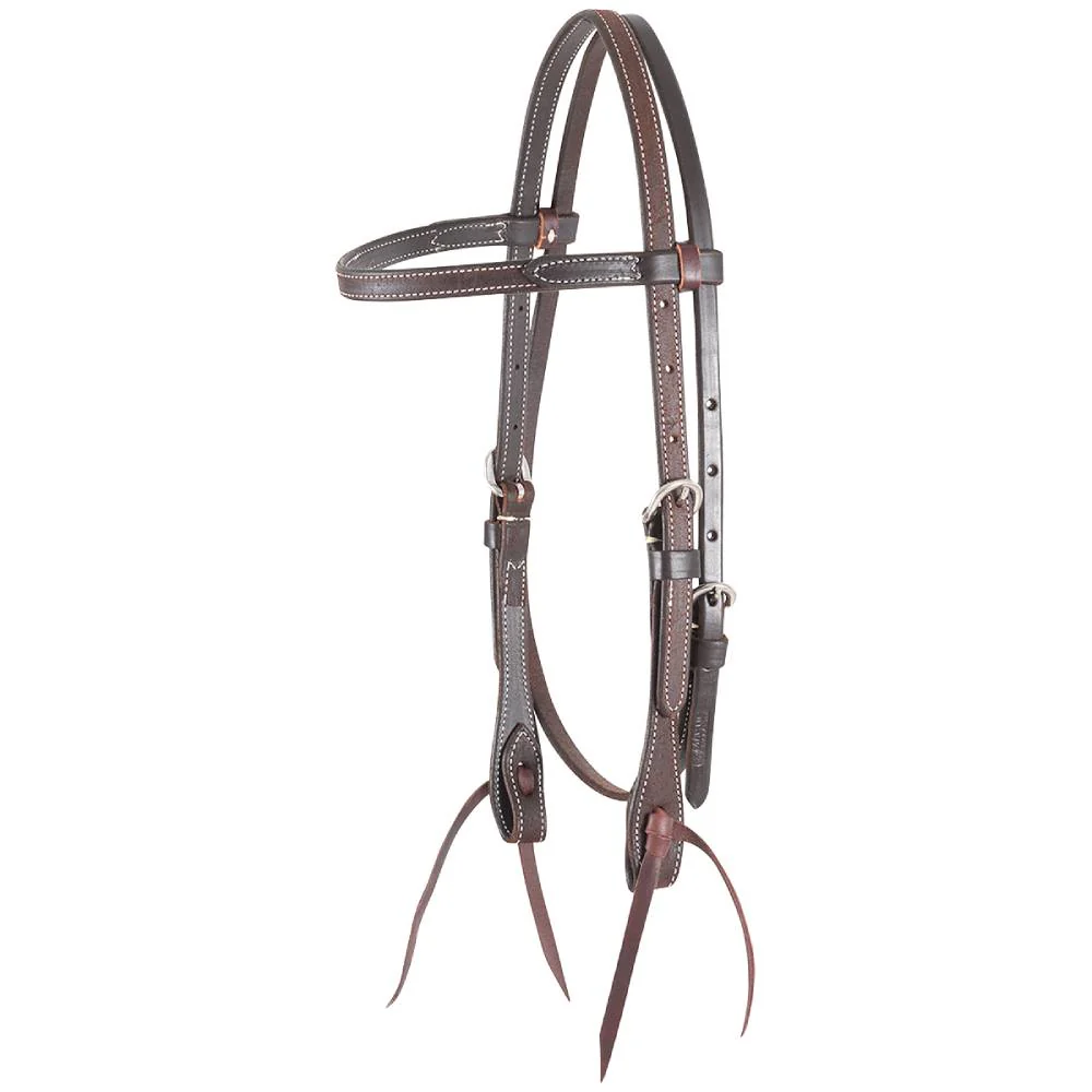 Martin Saddlery Roughout Browband Headstall - Image 3
