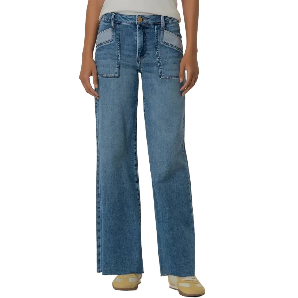 Kut Maya High Rise Wide Leg Jean