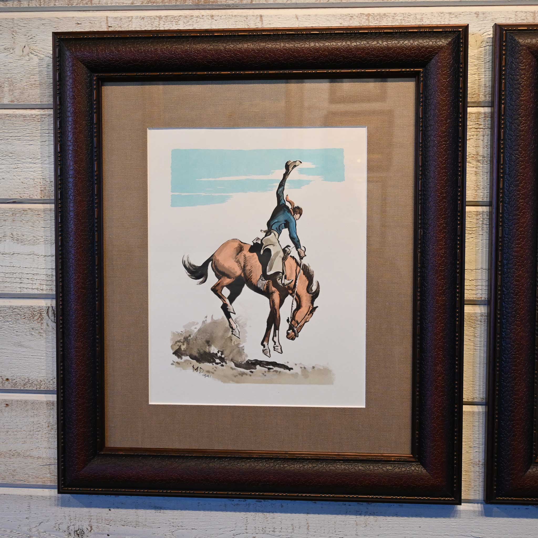Maynard Dixon Set of 2 Framed Lithographs - Image 2