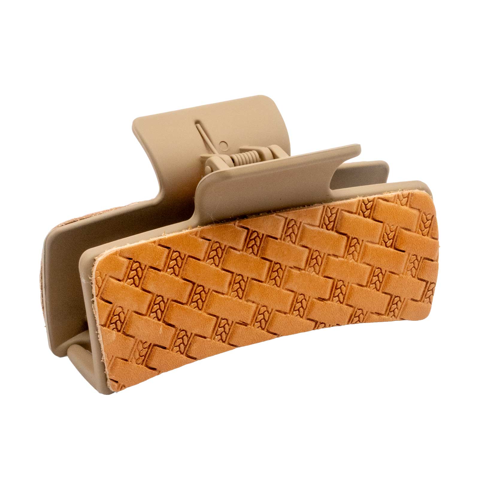 McIntire Saddlery Hair Clip - Basketweave - Image 2