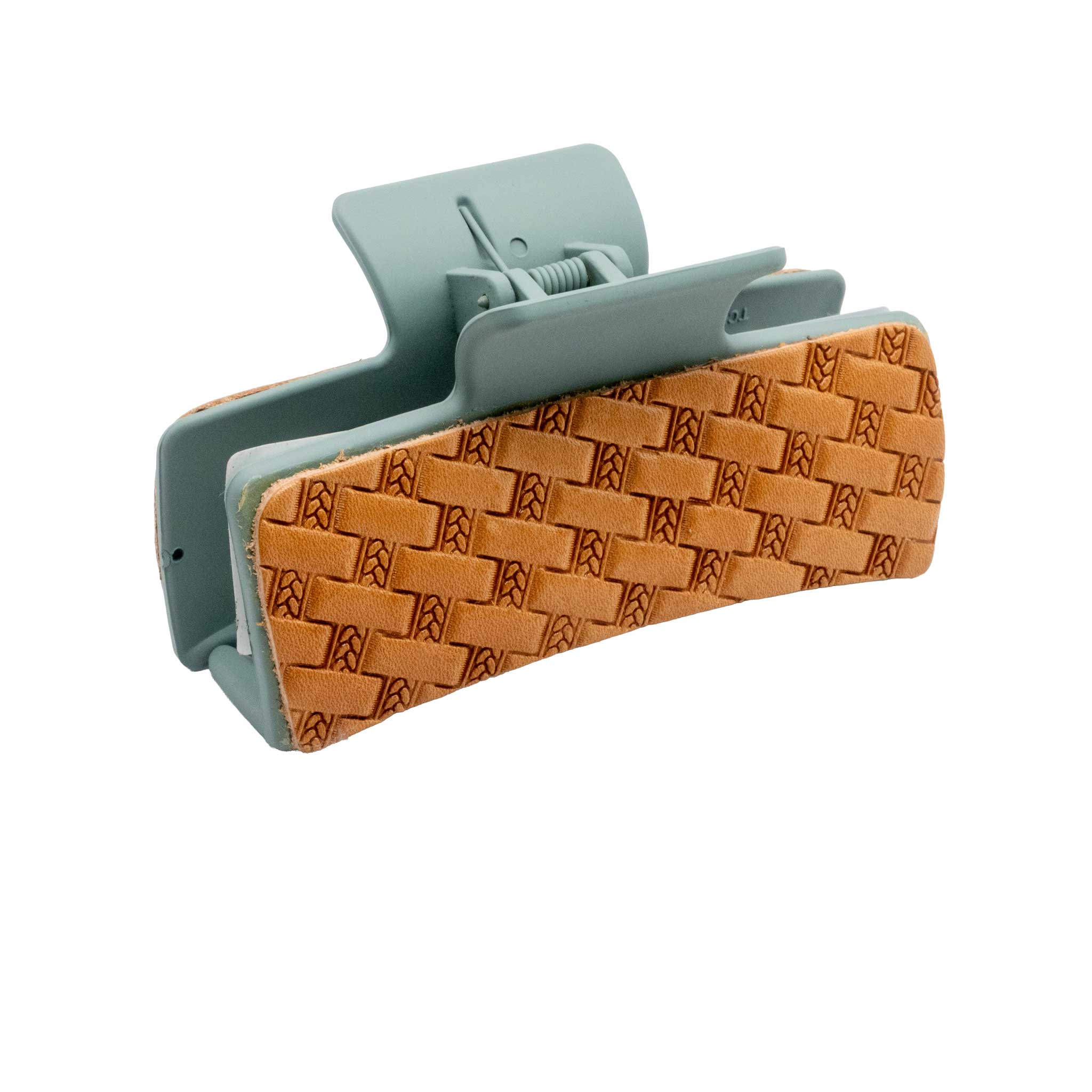 McIntire Saddlery Hair Clip - Basketweave - Image 3