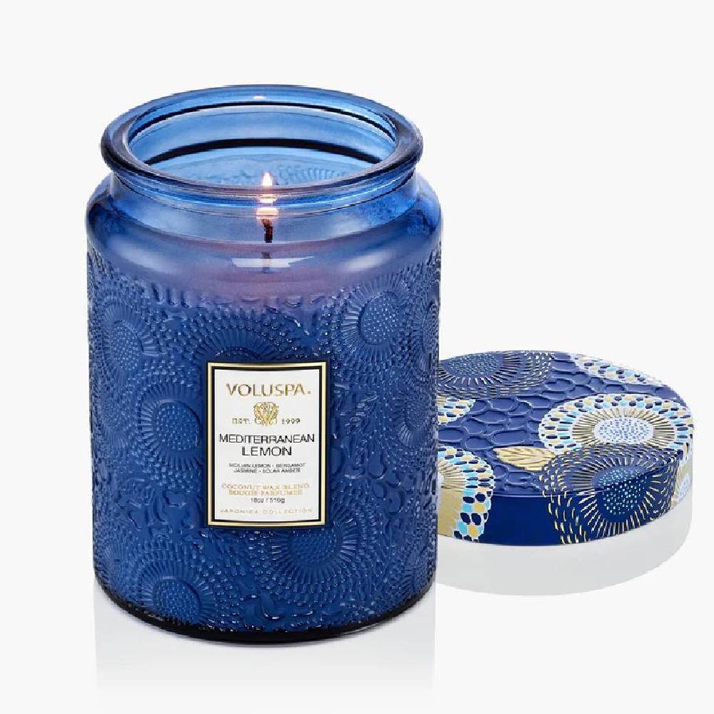 Voluspa Mediterranean Lemon Large Jar Candle