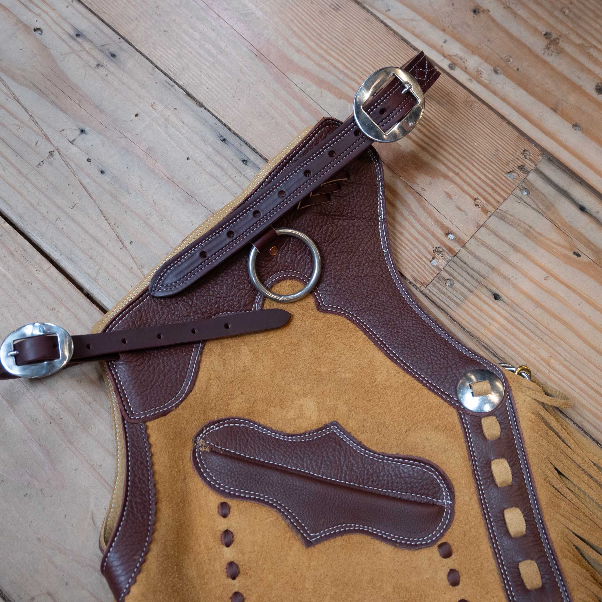 Medium Tan Rough-Out Chinks - Image 3
