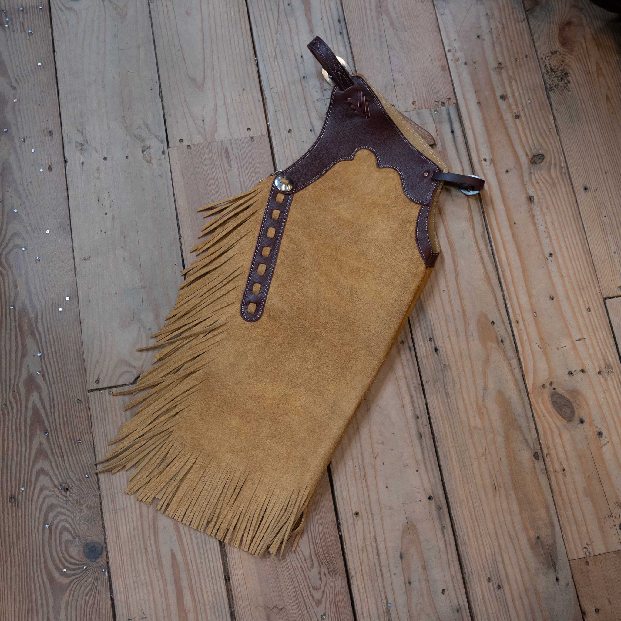 Medium Tan Rough-Out Chinks - Image 4