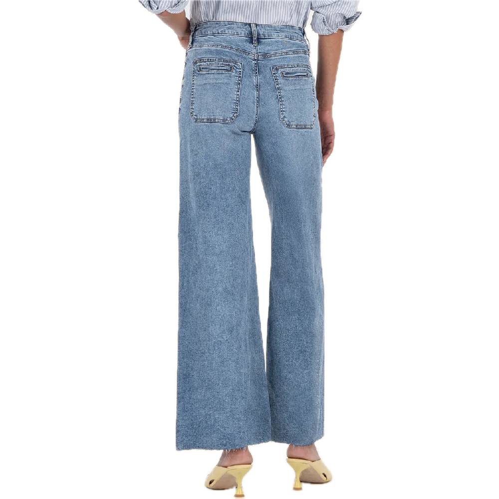 Kut Meg High Rise Wide Leg Patch Pocket Jean - FINAL SALE - Image 2