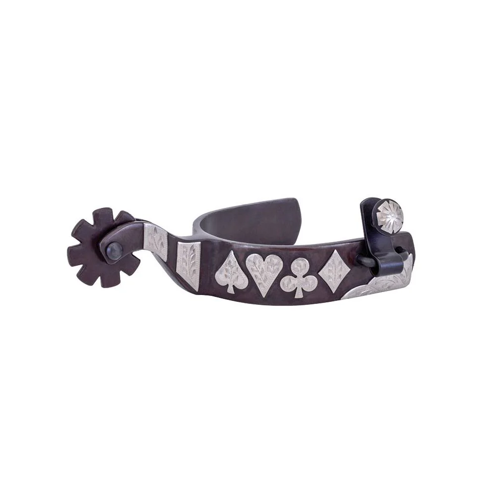 Metalab Mens Gambler Engraved Spurs