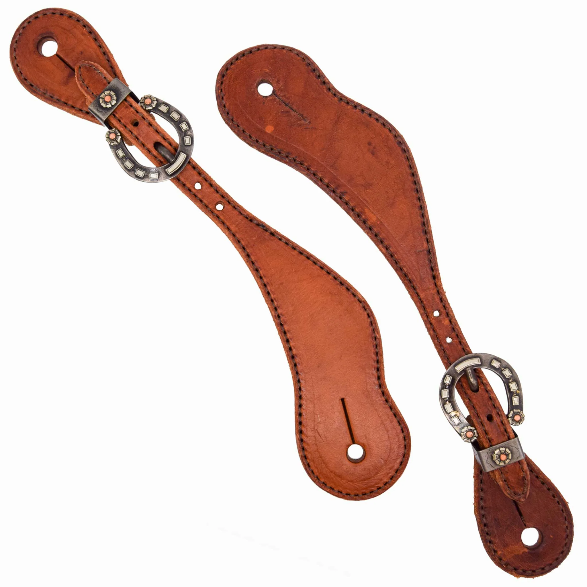 Cowboy Tack Horseshoe Buckle Spur Straps - Image 2