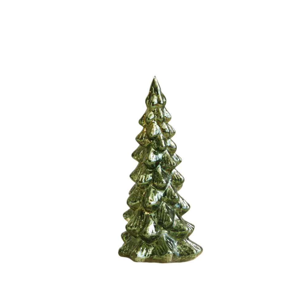 Small Mercury Glass LED Tree