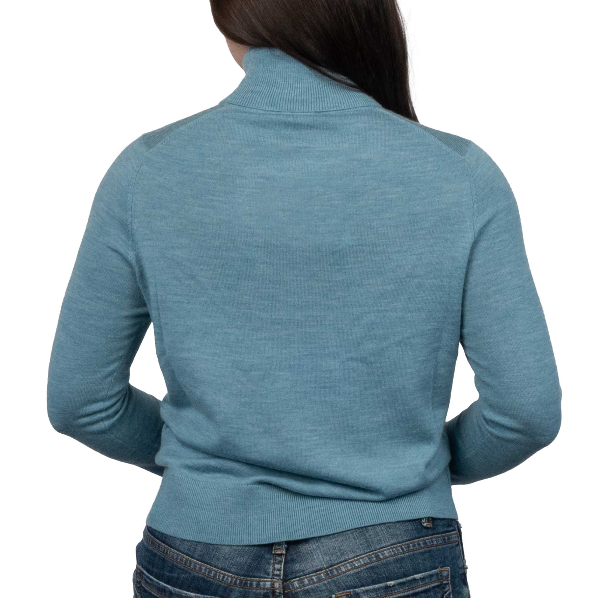 Pendleton Women's Merino Turtleneck - Sea Blue - Image 2