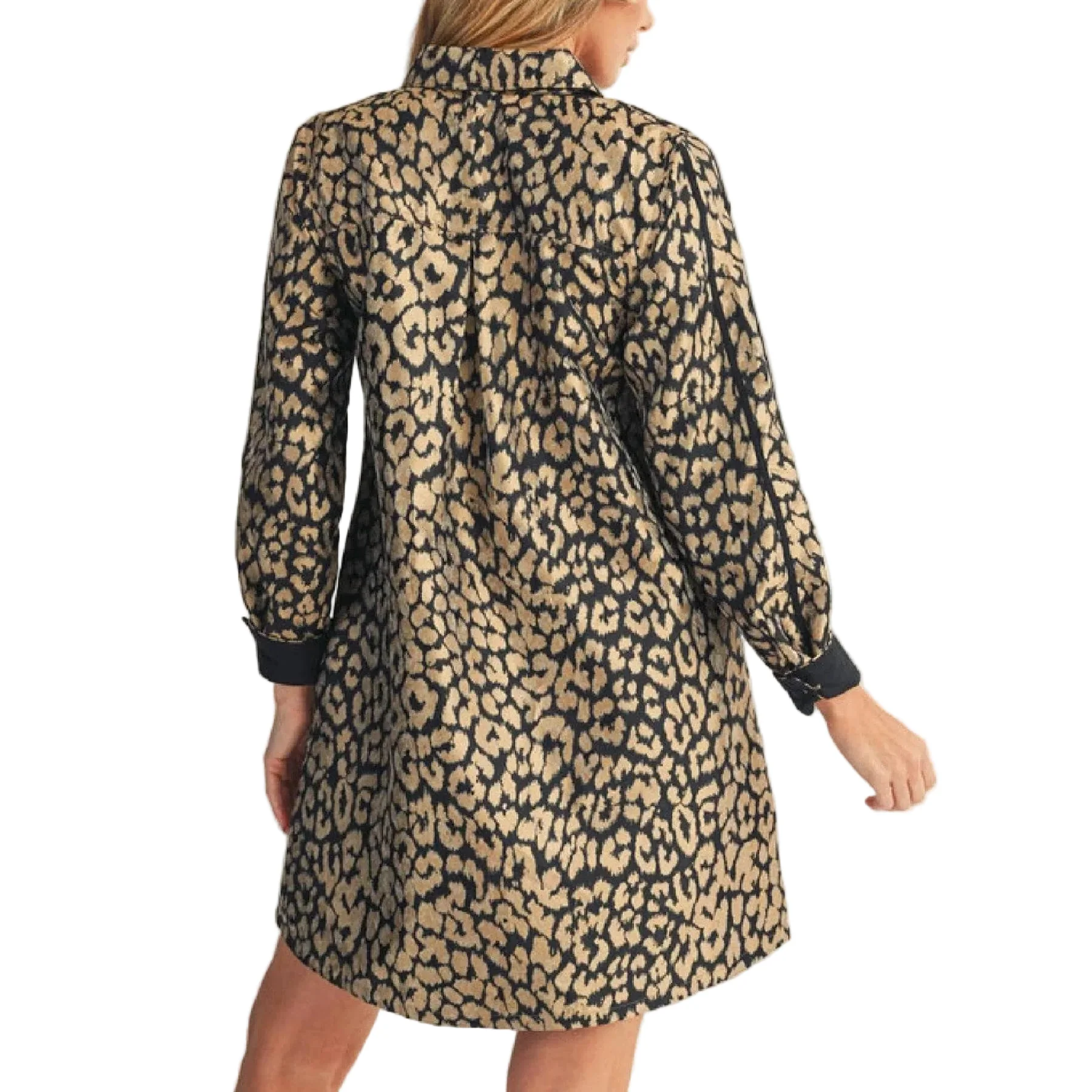 Jodifl Metallic Leopard Dress - Image 2