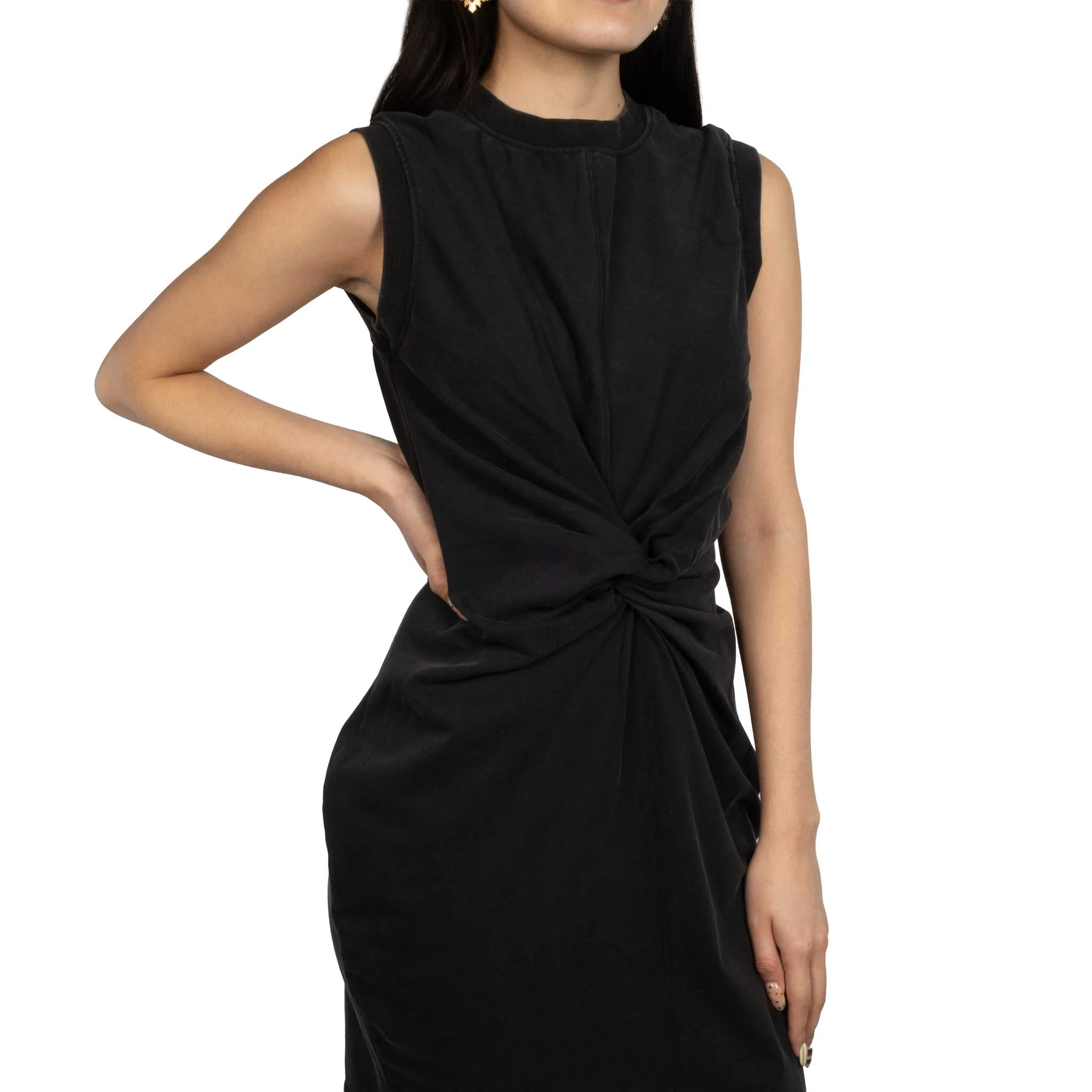 Flag & Anthem Women's Mia Twist Front Charcoal Mini Dress - Image 2