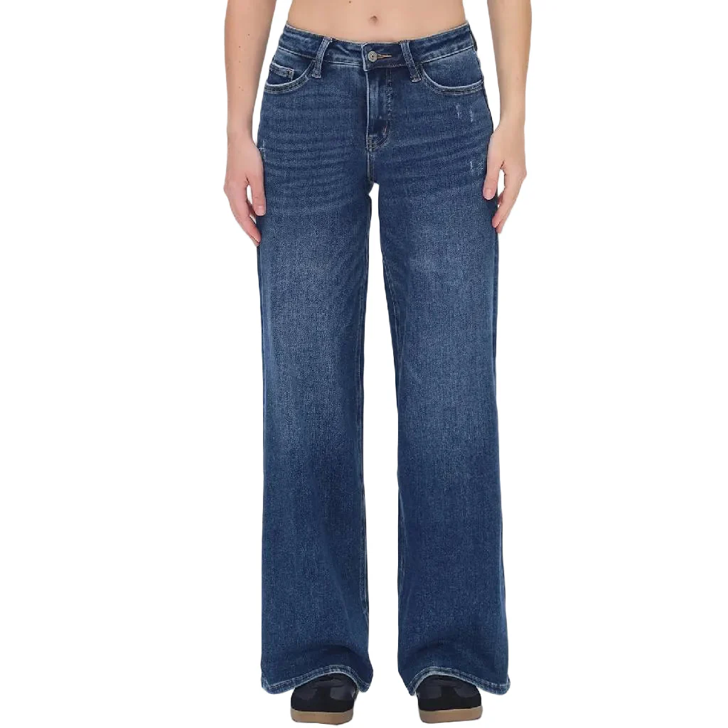 Bayeas Mid Rise Wide Leg Jean - FINAL SALE
