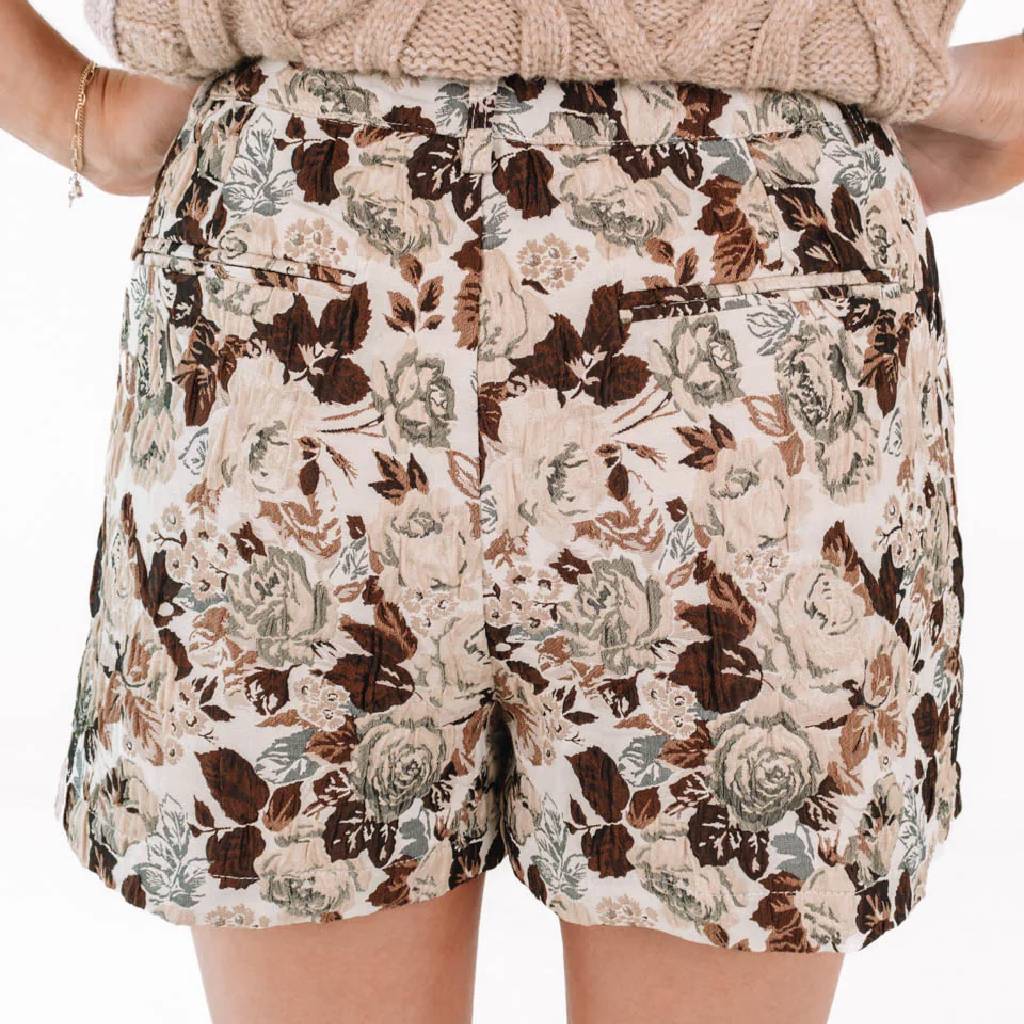 Millie Cream Floral Skort - FINAL SALE - Image 2