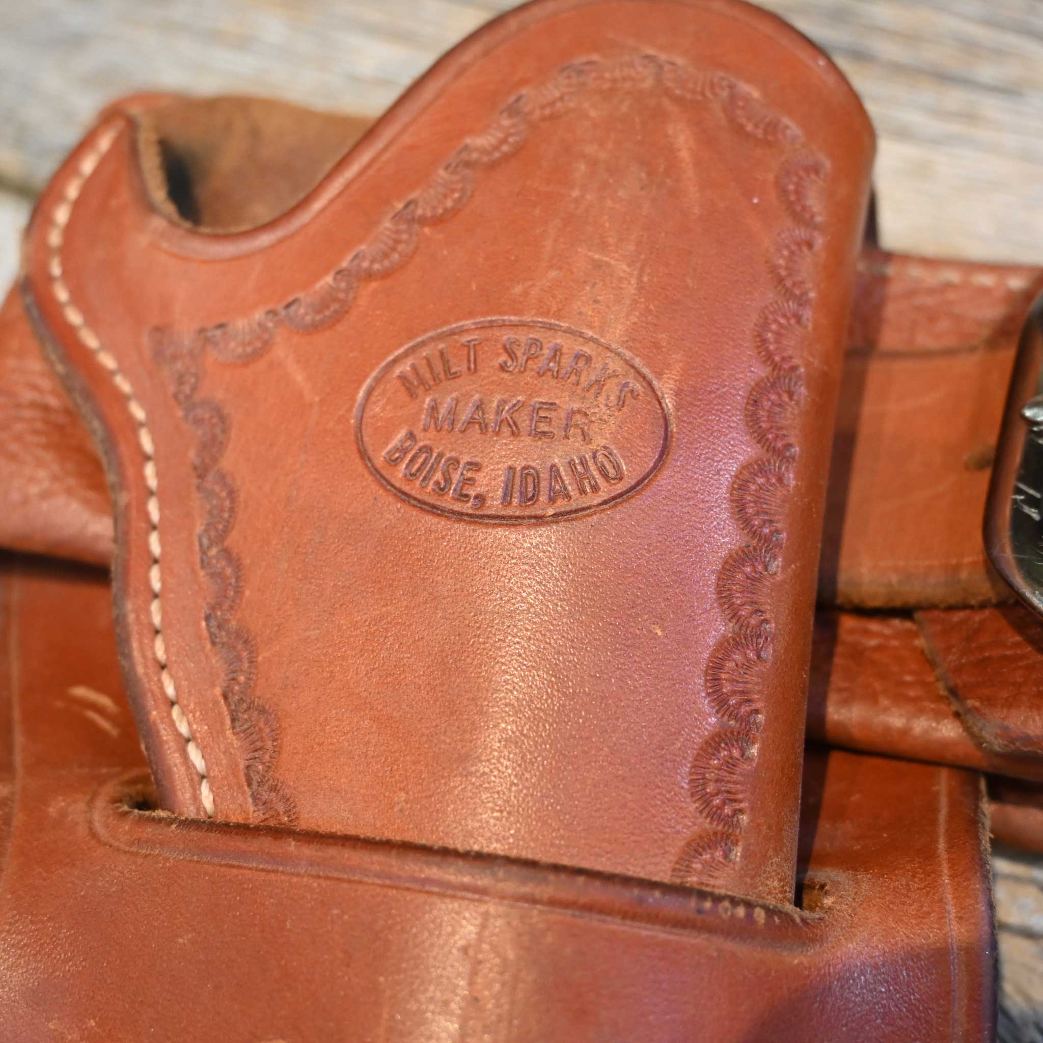 Milt Sparks Leather Gun Holster & Belt Set - Image 3