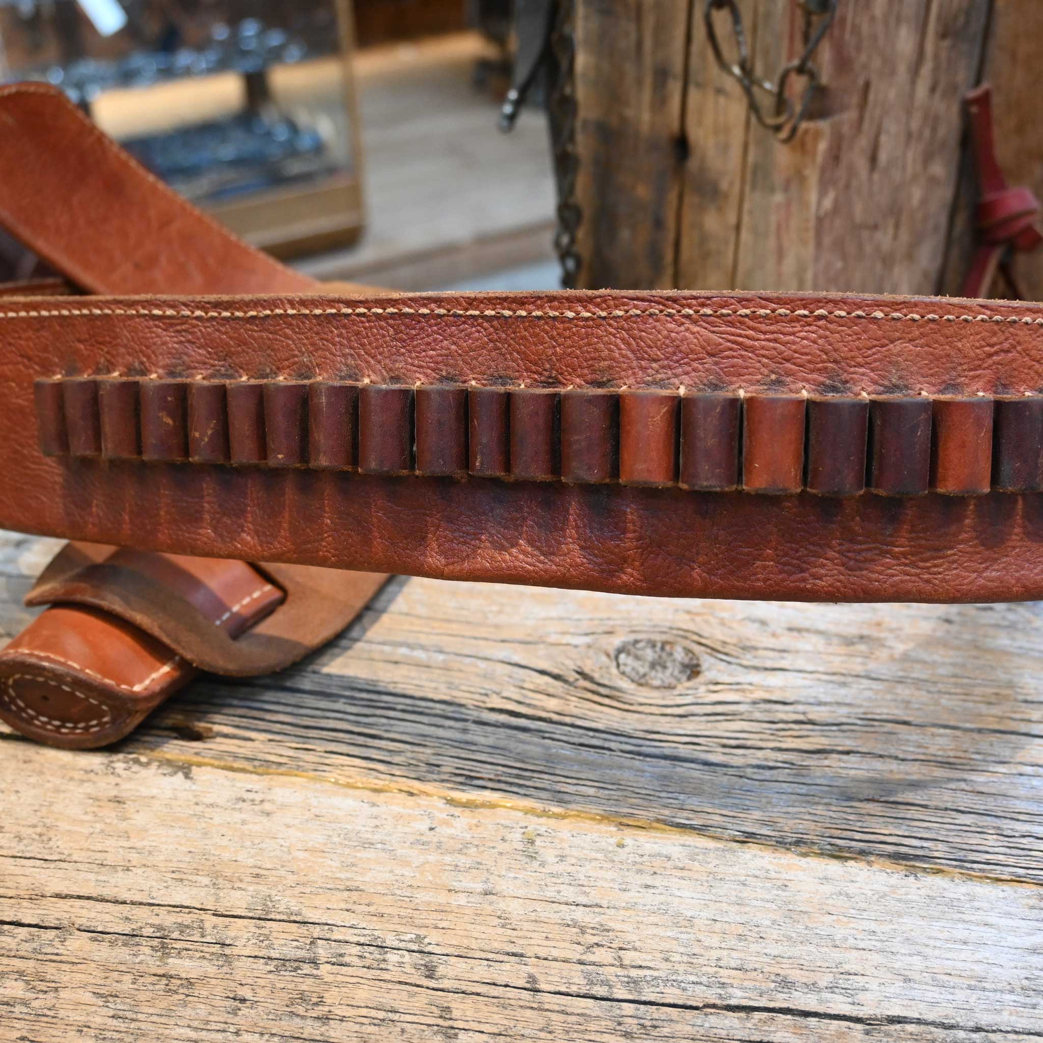 Milt Sparks Leather Gun Holster & Belt Set - Image 4