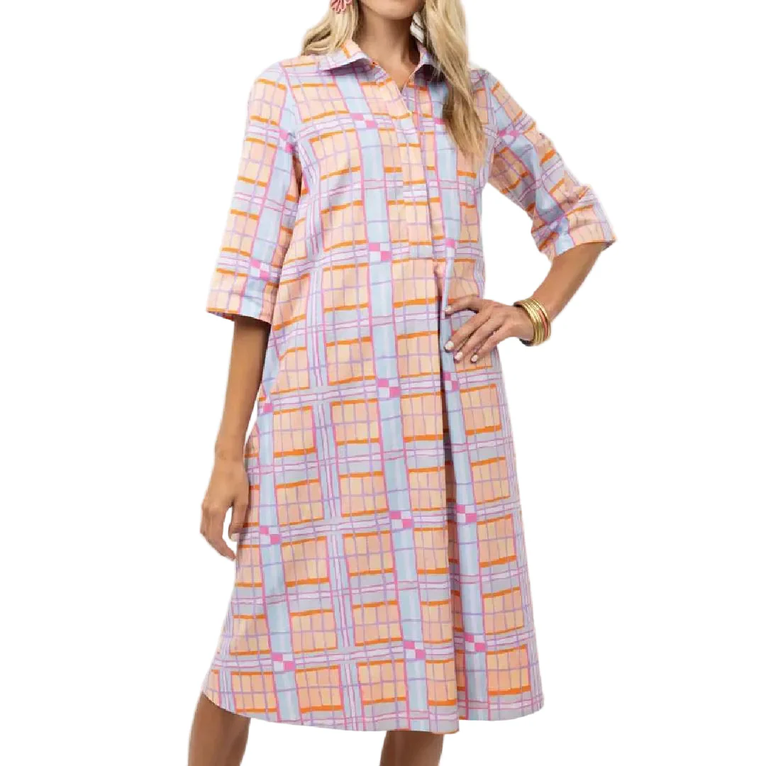 Uncle Frank Plaid Mini Swing Dress
