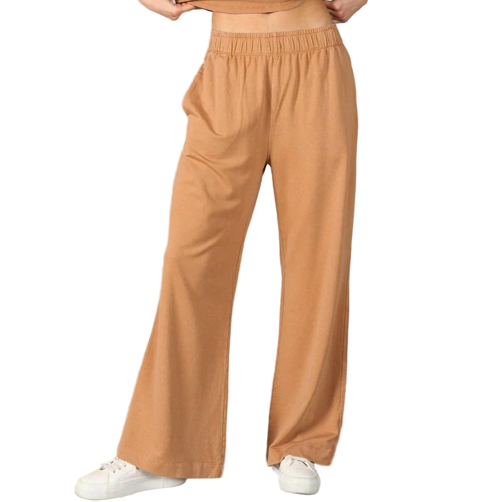 Camel Modal Wide Leg Pant - FINAL SALE